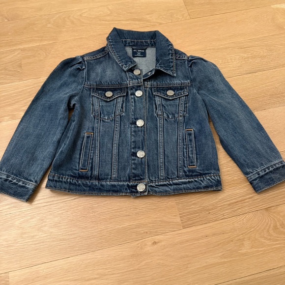 GAP Kids Blue Denim Jacket with Minnie Mouse on back 4T - Picture 3 of 3